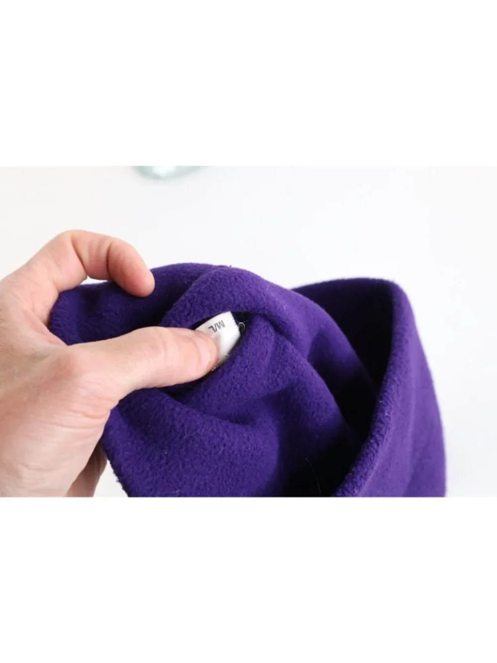 Vintage 90s REI Blank Fleece Winter Beanie Hat Cap Purple Size M/L Ski Snowboard